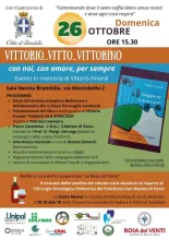 "Vittorio, Vitto, Vittorino. Con noi, con amore, per sempre". 26 ottobre alle 15:30 - Sala Nerina Brambilla, Via Montebello 2.