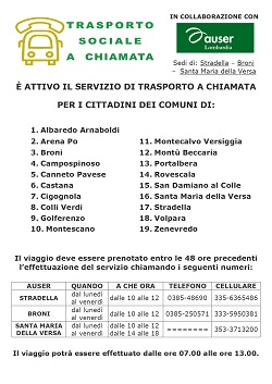 servizio trasporto a chiamata