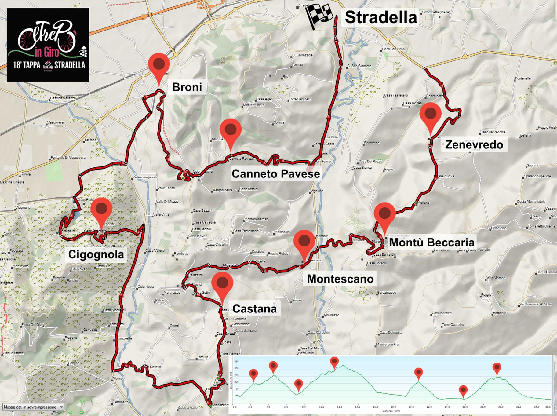 mappa percorso finale