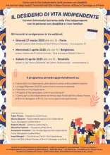Locandina eventi Centro Vita Indipendente