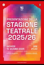 Giovedì 19 giugno alle 21 si terrà la presentazione della stagione teatrale 2025/2026. Interverranno il Sindaco Gianpiero Bellinzona e l'Assessore alla Cultura e ai Beni Culturali Pierangelo Lombardi. Vi invitiamo a partecipare
