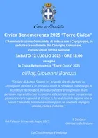 Civica Benemerenza "Torre Civica" 2025 